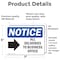 Signmission All Deliveries To Business Office Sign With Symbol, 7 in W x Rectangle, Vinyl Decal OS-2PACK-NS-D-57-L-10095 - alternate 5